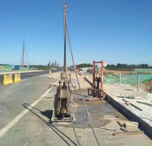 德化公路高聚物注浆加固